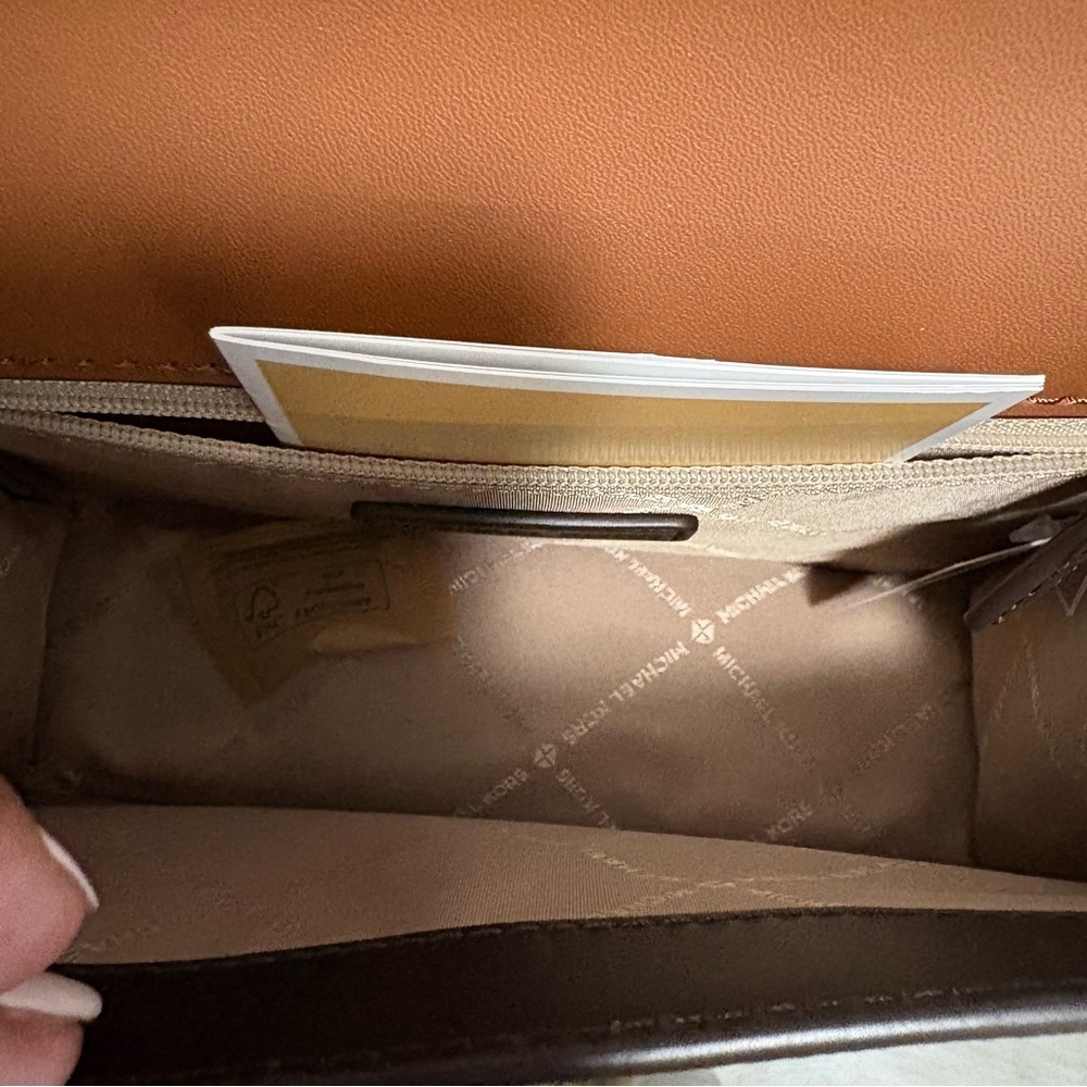 Michael Kors Greenwich Brown Multi Flap Crossbody - Picture 6 of 7